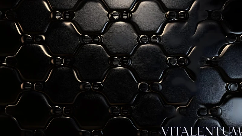 Sleek black geometric pattern with modern metallic texture.