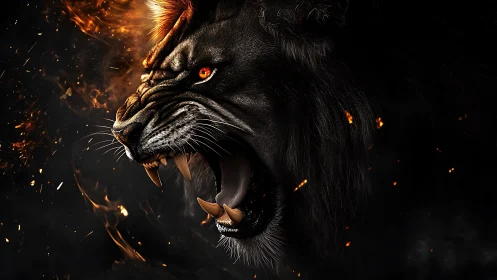 Feline Apex Predator: Chromatic Intensity Analysis of Aggressive Feline Expression.