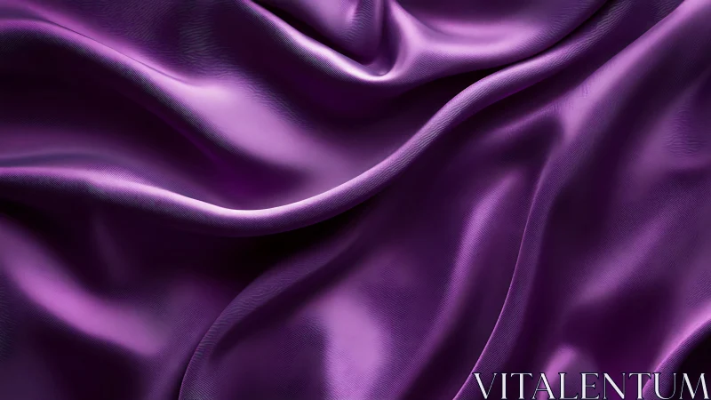 Velvet twilight waves ripple across royal purple silk folds.