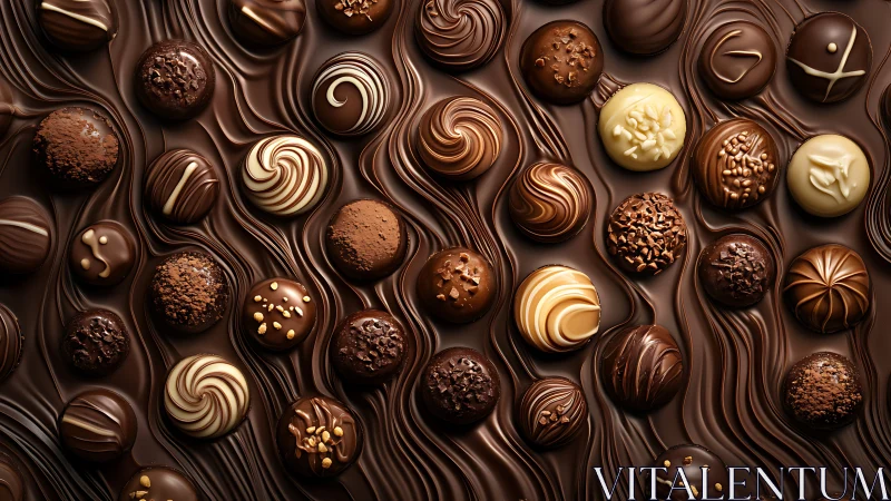 Artisan Chocolate Treasures in Ornate Cocoa Cases.