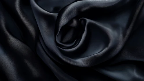 Sculptural fabric study reveals organic folds through dramatic chiaroscuro lighting