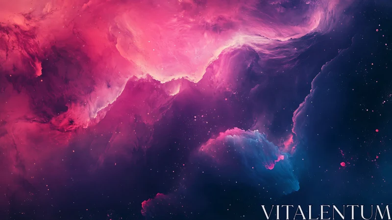 Nebular chromatic drift in magenta and cyan gradients.