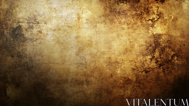 Grunge surface texture shows worn, cracked brown patina