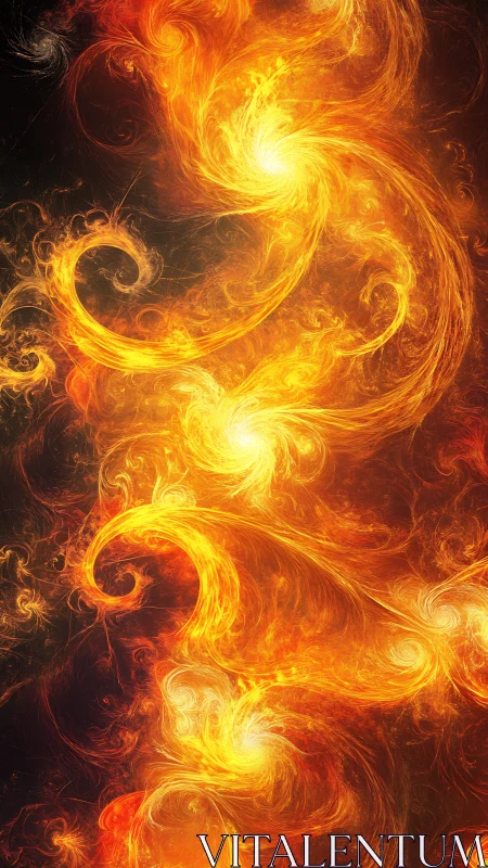 Solar Whirlwind Choreography in Cascading Ember Spirals.