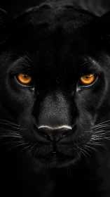 Black Panther's Golden Gaze Mesmerizes.