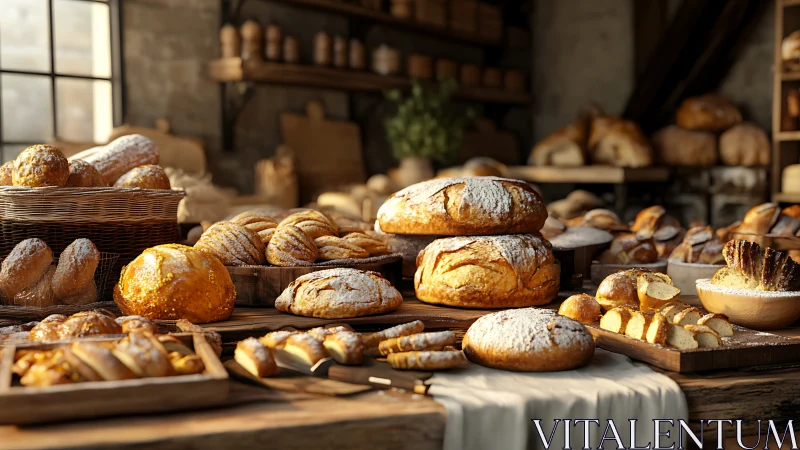 Golden Hour Bakery Dreams: Rustic Bread Symphony Awaits