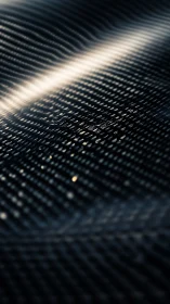 Abstract metallic grid glows under soft directional light.