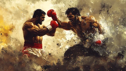 Two Boxers Clash in Epic Combat Drama