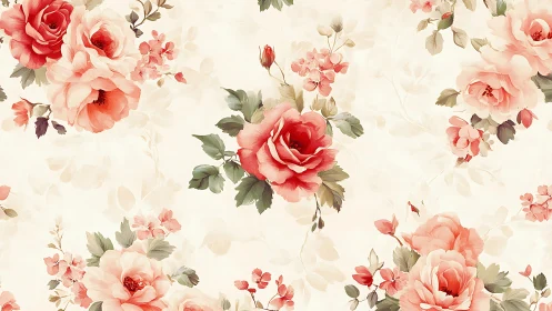 Delicate Rose Garden Romance.