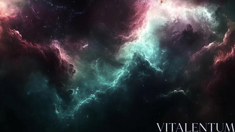 Spectral ionized nebula cloudfield with turbulent radiance.