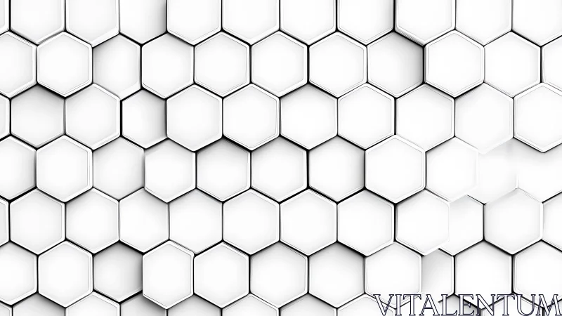 Hexagonal grid surface forms uniform white modular field
