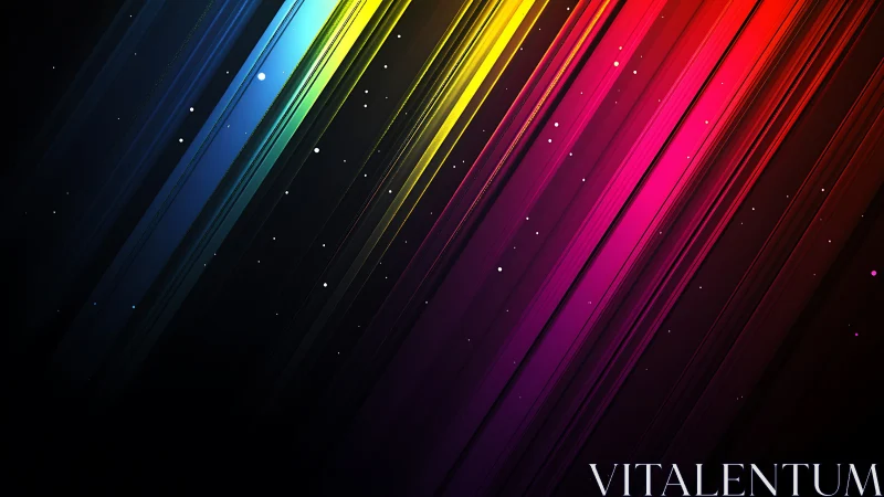 Prismatic streaks slide through cosmic dusk in neon silence