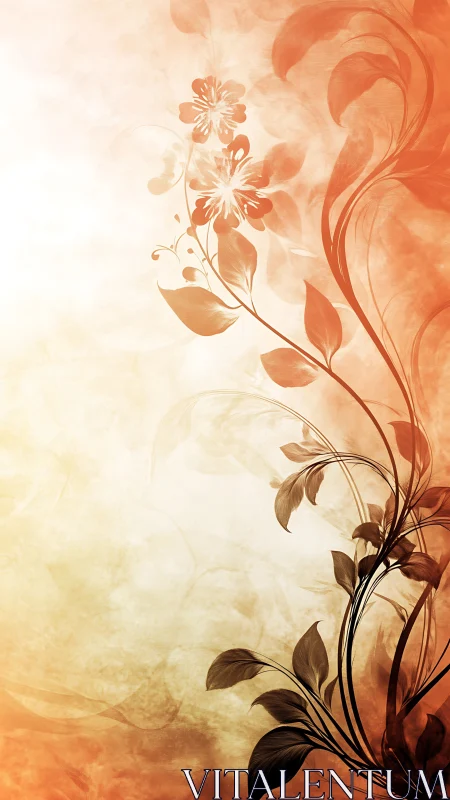 Gossamer Blooms Pirouette Through Amber Reverie