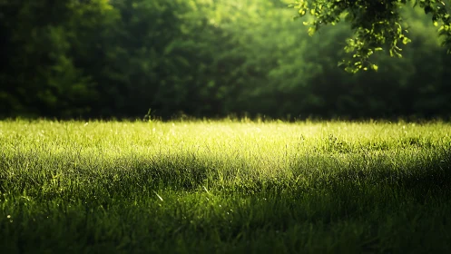 Backlit meadow grass in soft-focus natural light study.