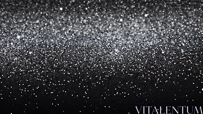 Monochrome glitter field dissolves into soft out-of-focus haze