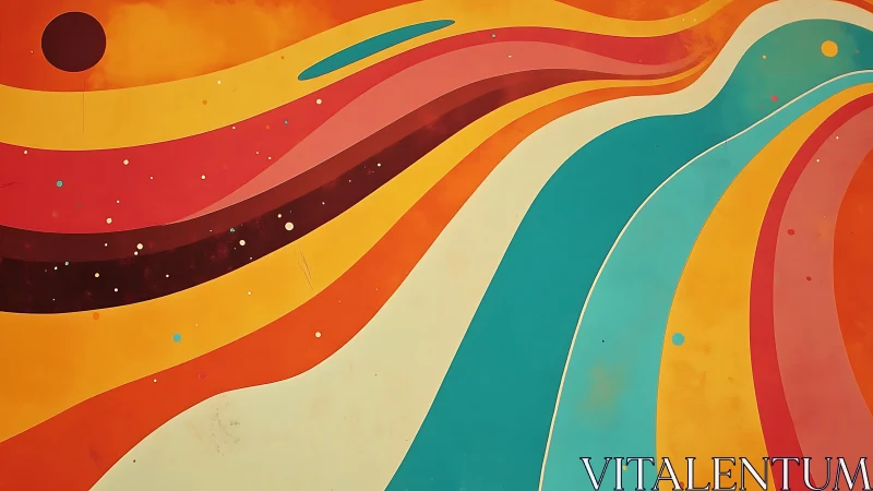 Solar jazz rivers of color bending across a cosmic wall.