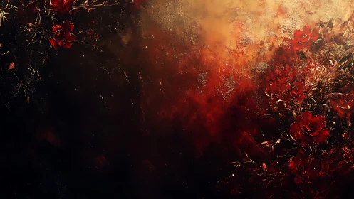 Flames and Roses in Darkness