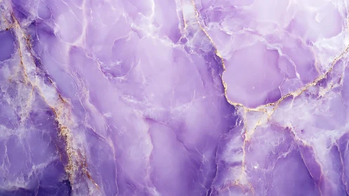Macro analysis of lavender crystalline marble with gold veining