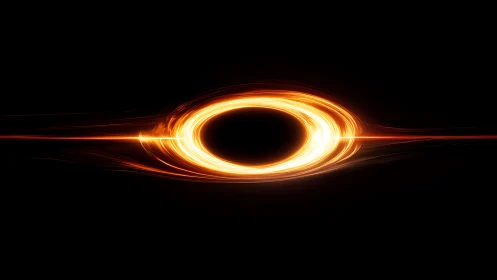 Relativistic black hole accretion disk rendered with luminous plasma