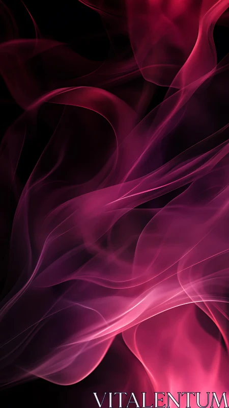 Velvet nebula ribbons swirling through obsidian night.