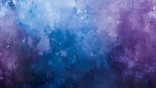 Textured gradient clouds blend blue and purple hues evenly