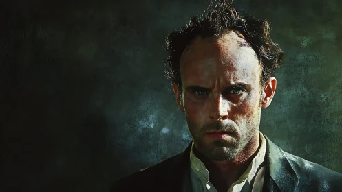 Brooding portrait shares a stormy gaze and quiet intensity