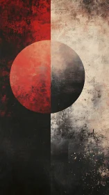 Striking circle of red and shadow balances worn dual tones