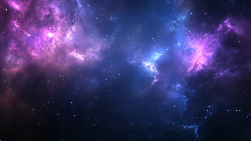 Violet and blue cosmic nebula inviting quiet stargazing dreams.