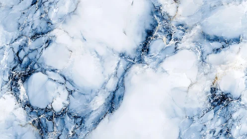 Elegant white and blue marble texture with natural vein patterns.