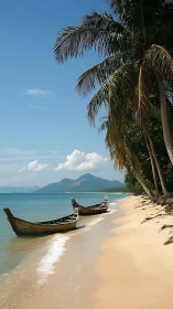 Weathered Boats Await Their Tropical Island Adventure
