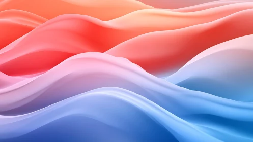 Soft gradient waves flow in soothing abstract light