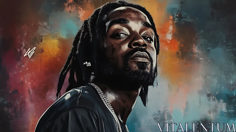 Chill defiance rises as painted light crowns a quiet king