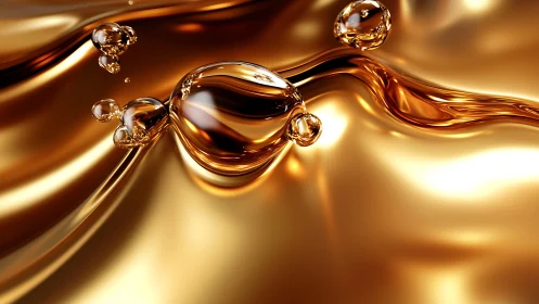 Liquid gold daydreams flowing in sunlit molten ripples.