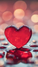 A Luminous Heart of Love Captured in Glass.