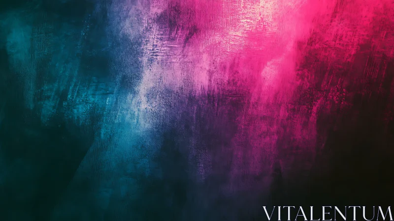 Textured gradient surface with teal and magenta color fields.