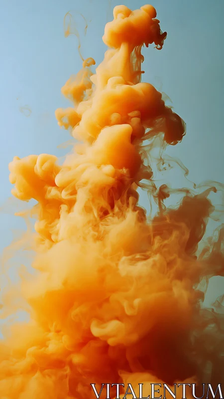 Pigment plume dynamics in water with high-turbidity volumetric curls