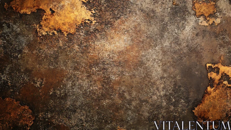 Rust-kissed metal tapestry glows with burnished autumn tones.