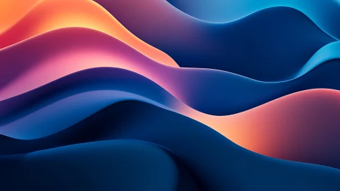 Soft glowing color waves drifting through a quiet dusk.