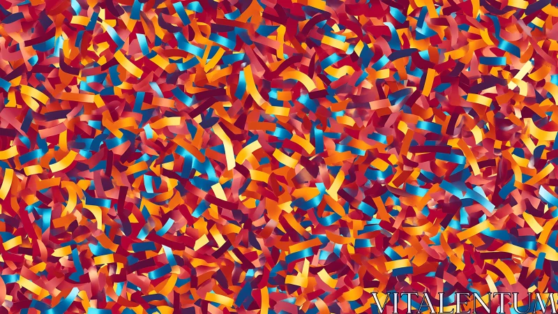 Colorful party confetti pattern radiates energetic celebration