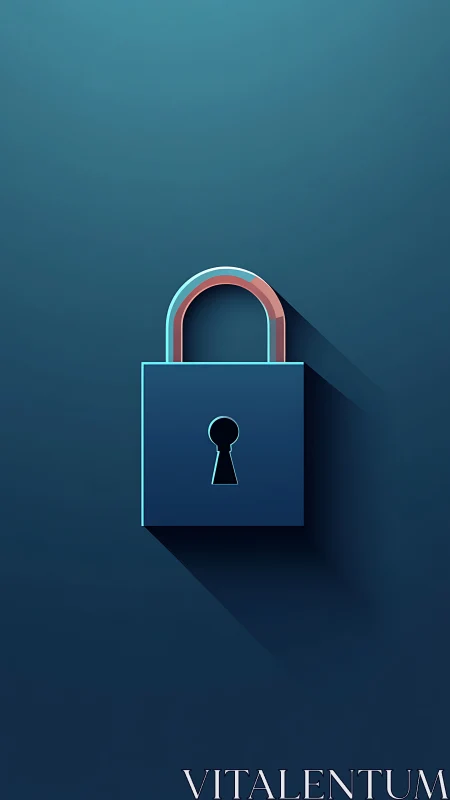 Digital Padlock Glows With Guardian Promise Against Teal Infinity