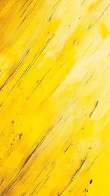 Textured yellow acrylic streaks cut across diagonal field.