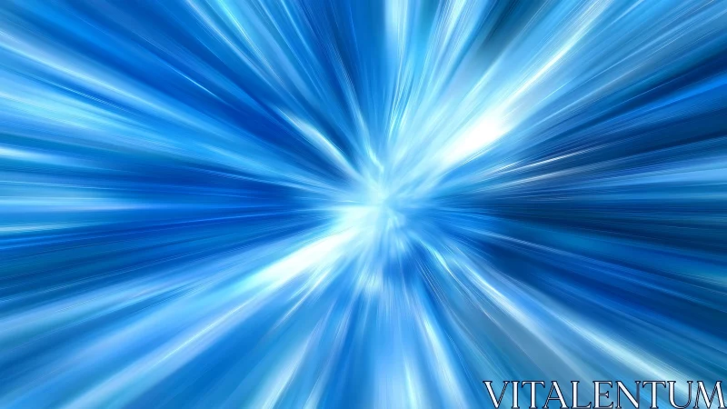 Dynamic blue light speed burst with abstract motion effect.