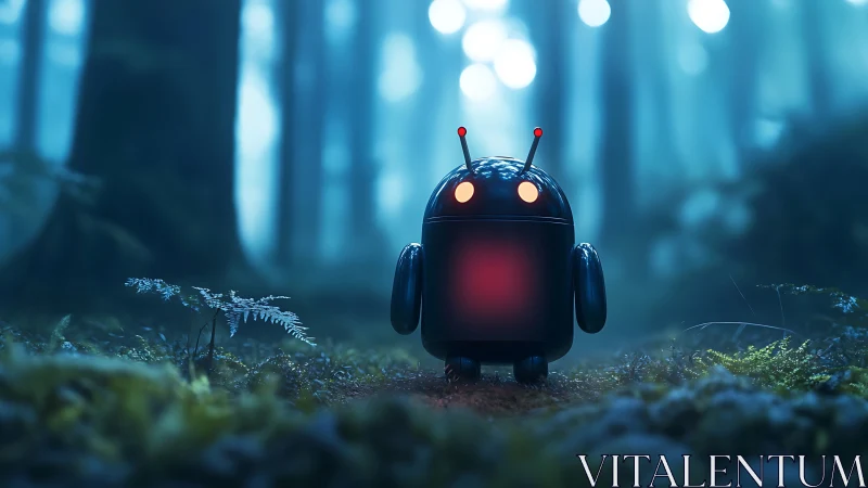 Moonlit Forest Stroll for a Curious Glowbug Robot Scout.