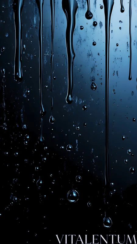 Glistening midnight drips create a calm, mysterious mood.