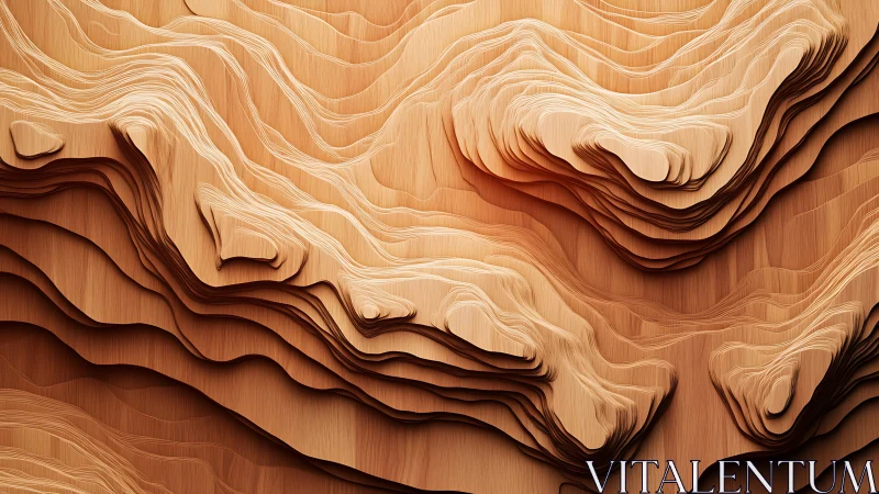 Layered wooden canyon dreams carve flowing desert contours.