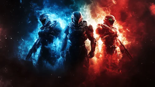 Triad of plasma guardians between ice and flame standoff.