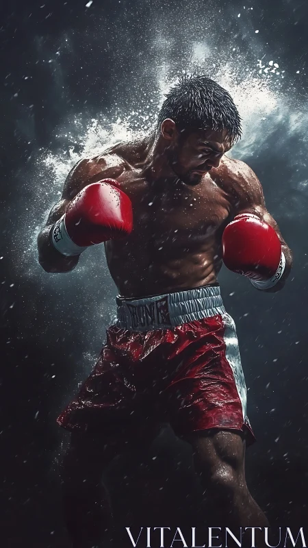 Crimson Fists Shattering Storms: Raw Power Unleashed.