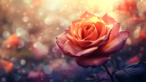 Crimson Blossom Dreams Burst With Glowing Warmth