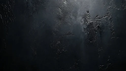 Moody textured black wall with soft light and quiet depth.