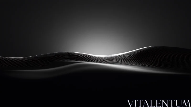 Soft horizon of abstract waves glows gently in the dark